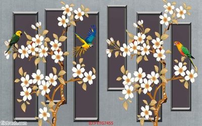 File gốc in ấn Tranh tường 3d tối giản hiện đại FTTG7455 (sẵn sàng tải về)