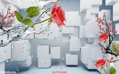File in trần Tranh tường 3d tối giản hiện đại FTTG7499 (bản gốc) 5D