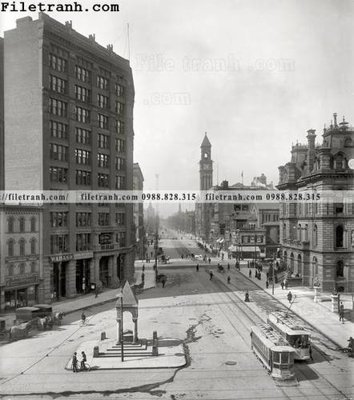 Hình ảnh file gốc in lụa Field of Mars_ 1890