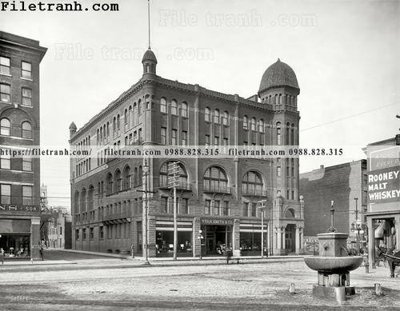 File gốc Filling Station_ 1910 (PSD/TIFF) độ phân giải cao