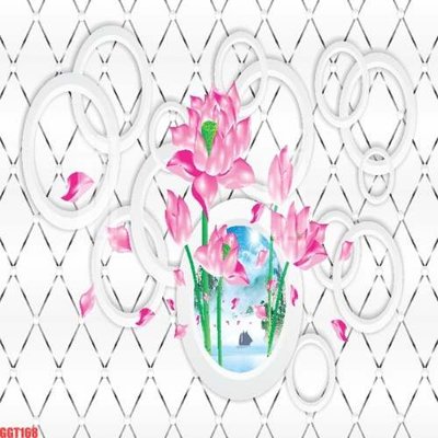 Tải file File tranh gốc họa tiết giấy dán tường GGT168 (PSD) cho in tranh kính