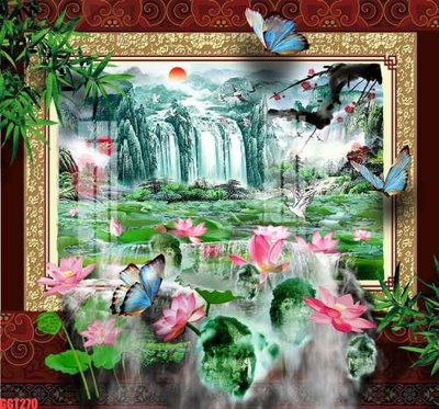 File tranh File tranh gốc họa tiết giấy dán tường GGT270 (gốc) chủ đề thành phố