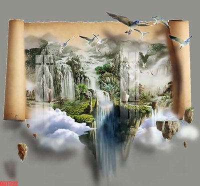 File PSD File tranh gốc họa tiết giấy dán tường GGT322 (bản gốc) đã tách nền