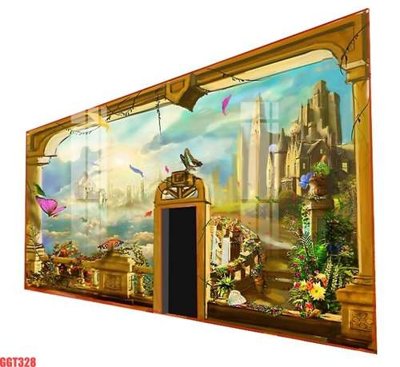 File PSD File tranh gốc họa tiết giấy dán tường GGT328 (nguyên bản) cho thiết kế