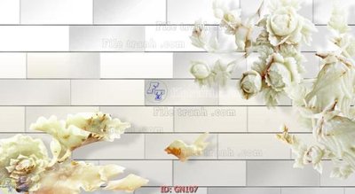 File tranh File tranh giả ngọc GN107 (gốc) chủ đề thiên nhiên