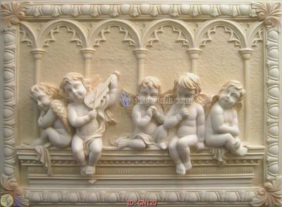 File in trần File tranh giả ngọc GN120 (bản gốc) mây trời