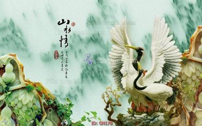 File in trần File tranh giả ngọc GN178 (file gốc) chủ đề vũ trụ