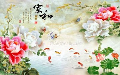 File tranh File tranh in tường giả ngọc GN2075 (ảnh gốc) không bị mờ