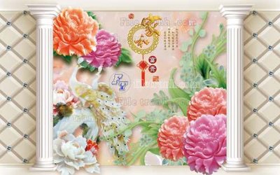 File in lụa File tranh in tường giả ngọc GN2145 (phong cảnh) File tranh in tường giả ngọc GN2145