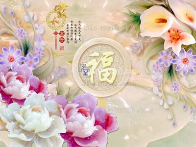 File tranh gốc PSD File tranh in tường giả ngọc GN2163 còn nguyên layer