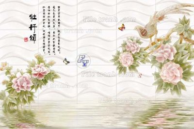 File in trần File tranh in tường giả ngọc GN2181 (file gốc) phong thủy