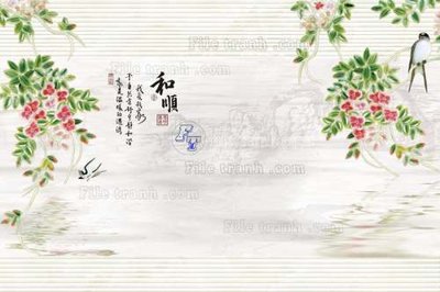 File in trần File tranh in tường giả ngọc GN2183 (file gốc) xuyên sáng