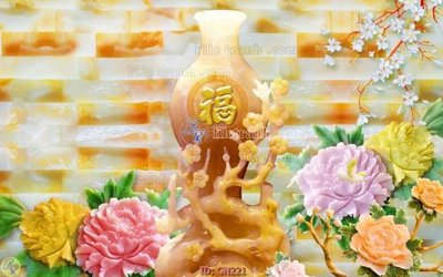 File gốc File tranh giả ngọc GN221 (chuẩn CMYK) cho nhà in