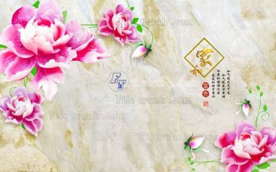 File in trần File tranh in tường giả ngọc GN2221 (file gốc) phong thủy