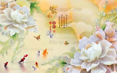 File ảnh File tranh in tường giả ngọc GN2241 (gốc) dùng in Pano