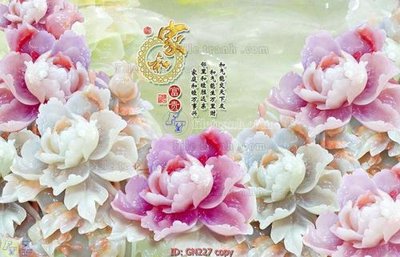 File gốc File tranh giả ngọc GN227 (thiết kế) độc quyền