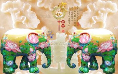 Hình ảnh file gốc File tranh in tường giả ngọc GN2283 cho in UV