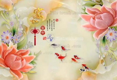 File PSD File tranh in tường giả ngọc GN2309 (gốc) nhiều lớp (multi-layer)