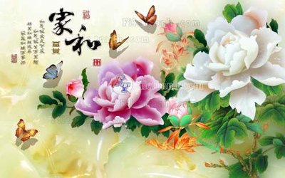 File gốc File tranh in tường giả ngọc GN2312 (in lụa) trang trí tường