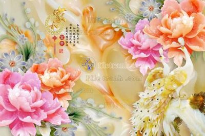 File gốc File tranh in tường giả ngọc GN2319 (thiết kế) độc quyền