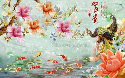 File gốc in ấn File tranh in tường giả ngọc GN2320 (sẵn sàng tải về)