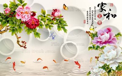 File tranh gốc File tranh in tường giả ngọc GN2331 (bản đẹp) độc quyền