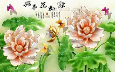 File tranh File tranh in tường giả ngọc GN2333 (bản gốc) trang trí văn phòng