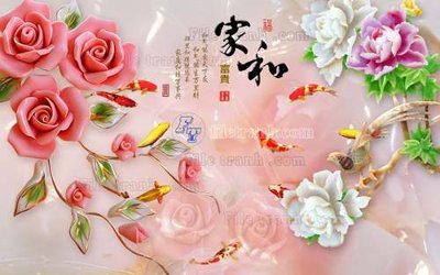 File tranh in trần File tranh in tường giả ngọc GN2334 (ảnh gốc siêu nét)