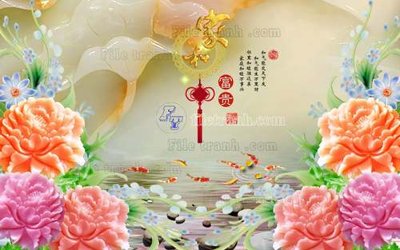 Tải file File tranh in tường giả ngọc GN2338 (PSD) cho in ấn quảng cáo
