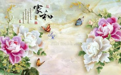 File tranh File tranh in tường giả ngọc GN2350 (ảnh gốc) độc quyền