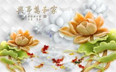 File in trần File tranh in tường giả ngọc GN2472 (bản gốc) hoa văn