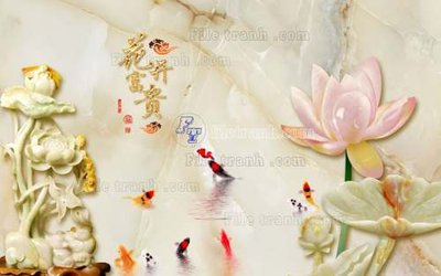 Download file gốc File tranh in tường giả ngọc GN2481 (in lụa) nghệ thuật