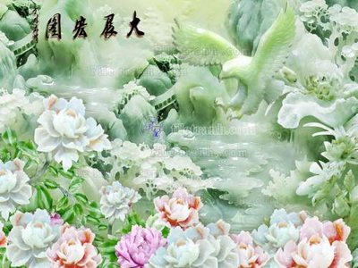 File tranh ảnh gốc File tranh in tường giả ngọc GN2500 dùng cho in khổ lớn