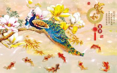 File gốc File tranh in tường giả ngọc GN2510 (PNG) chất lượng cao