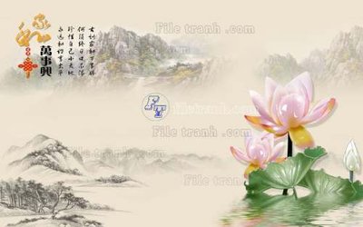 File gốc File tranh in tường giả ngọc GN2523 (chủ đề hiện đại) trang trí