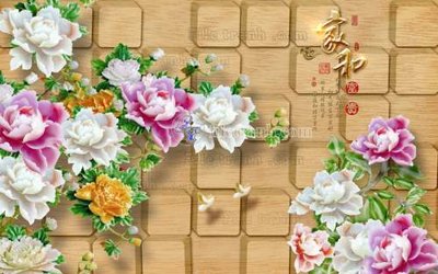 File in trần File tranh in tường giả ngọc GN2534 (bản gốc) mây trời