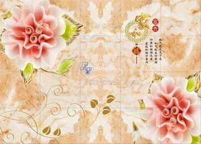 Download file gốc File tranh in tường giả ngọc GN2539 (in lụa) tranh 3D