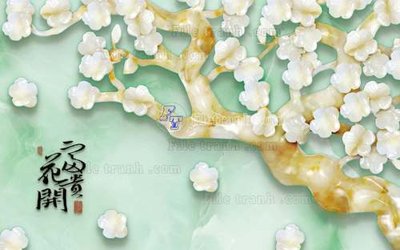 Hình ảnh gốc File tranh in tường giả ngọc GN2579 (để in khổ lớn)