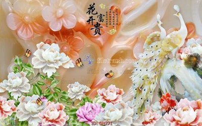 File tranh in tráng gương File tranh giả ngọc GN271 (siêu nét)
