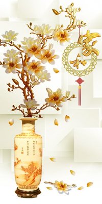 File tranh File tranh in tường giả ngọc GN3023 (gốc) chủ đề trừu tượng