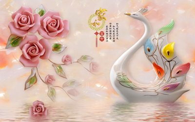 File tranh gốc File tranh in tường giả ngọc GN3027 (bản quyền) độc đáo