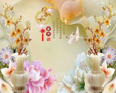 File tranh File tranh in tường giả ngọc GN3040 (ảnh gốc) in trần 3D