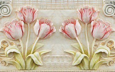 Download file gốc File tranh in tường giả ngọc GN3229 (in lụa) nghệ thuật