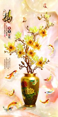 File tranh File tranh in tường giả ngọc GN3264 (ảnh gốc) chi tiết rõ ràng