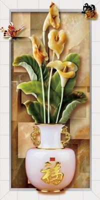 File PSD File tranh in tường giả ngọc GN3266 (bản gốc) độ phân giải cao