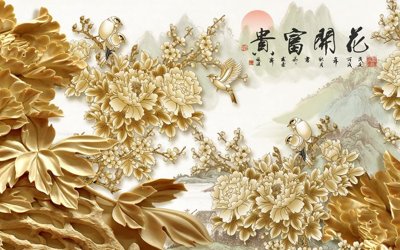 File gốc in ấn File tranh in tường giả ngọc GN3305 chất lượng vượt trội