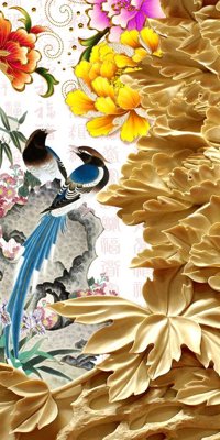 File ảnh gốc File tranh in tường giả ngọc GN3335 (chuyên in mica)