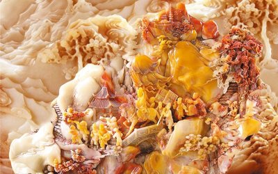 File gốc File tranh in tường giả ngọc GN3422 (chủ đề hiện đại) trang trí