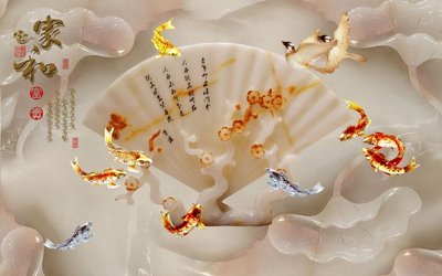 File gốc File tranh in tường giả ngọc GN3462 (in tráng gương) sang trọng