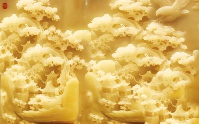 File gốc in ấn File tranh in tường giả ngọc GN3464 chuẩn màu CMYK